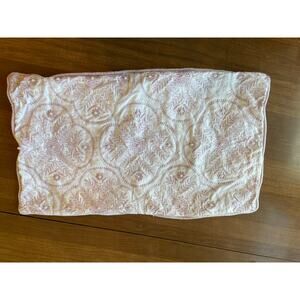 tahari purple and white embroidered pillow case